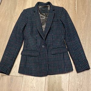 JCrew Houndstooth Blazer